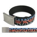 【 BUCKLE-DOWN PEACE BK/MULTI COLOR WEBBING BELT 】バックルダウン ベルト ユニセックス アメカジ