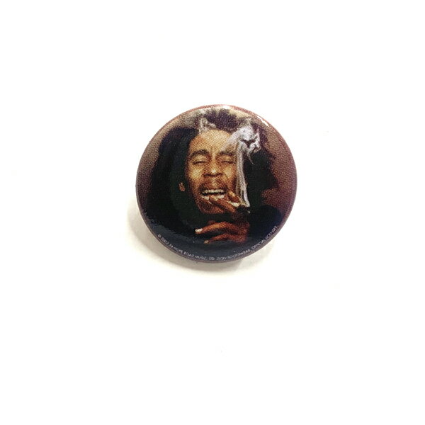 【 SYSTEM BUTTON PIN 】【 Bob Marley 缶バッチ 】ボブ・マーリー レゲエ ジャマイカ ラスタファリ