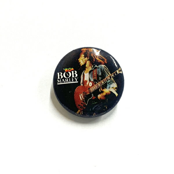 【 STAND UP BUTTON PIN 】【 Bob Marley 缶バッチ 】ボブ マーリー レゲエ ジャマイカ ラスタファリ