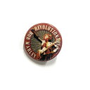 【 REVOLUTION PIN 】【 Bob Marley 缶バッチ 】ボブ・マーリー レゲエ ジャマイカ ラスタファリ