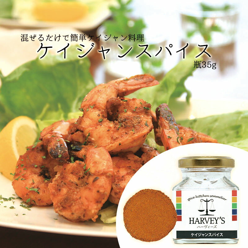 ケイジャンスパイス　35g　HARVEY's（ハーヴィーズ）　シーズニング　【シーズニング、ケイジャン、スパイス、調味料】