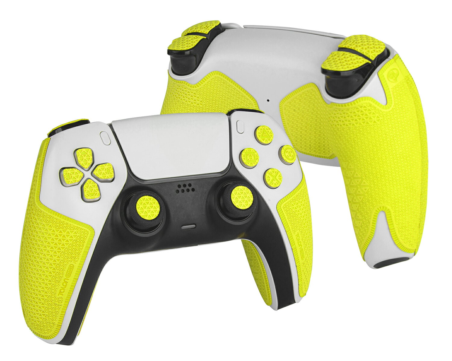 TALONGAMES PS5 コントローラーグリップ Ultraバージョン アンチスリップテープ PlayStation 5 DualSense グリップ力強化 吸汗力強化 アクションボタン図形提示 [ グリップ部分 + 十字キーパッド + ボタン + トリガー] 蛍光イエロー【 日本正規代理店保証品 】(TC52)