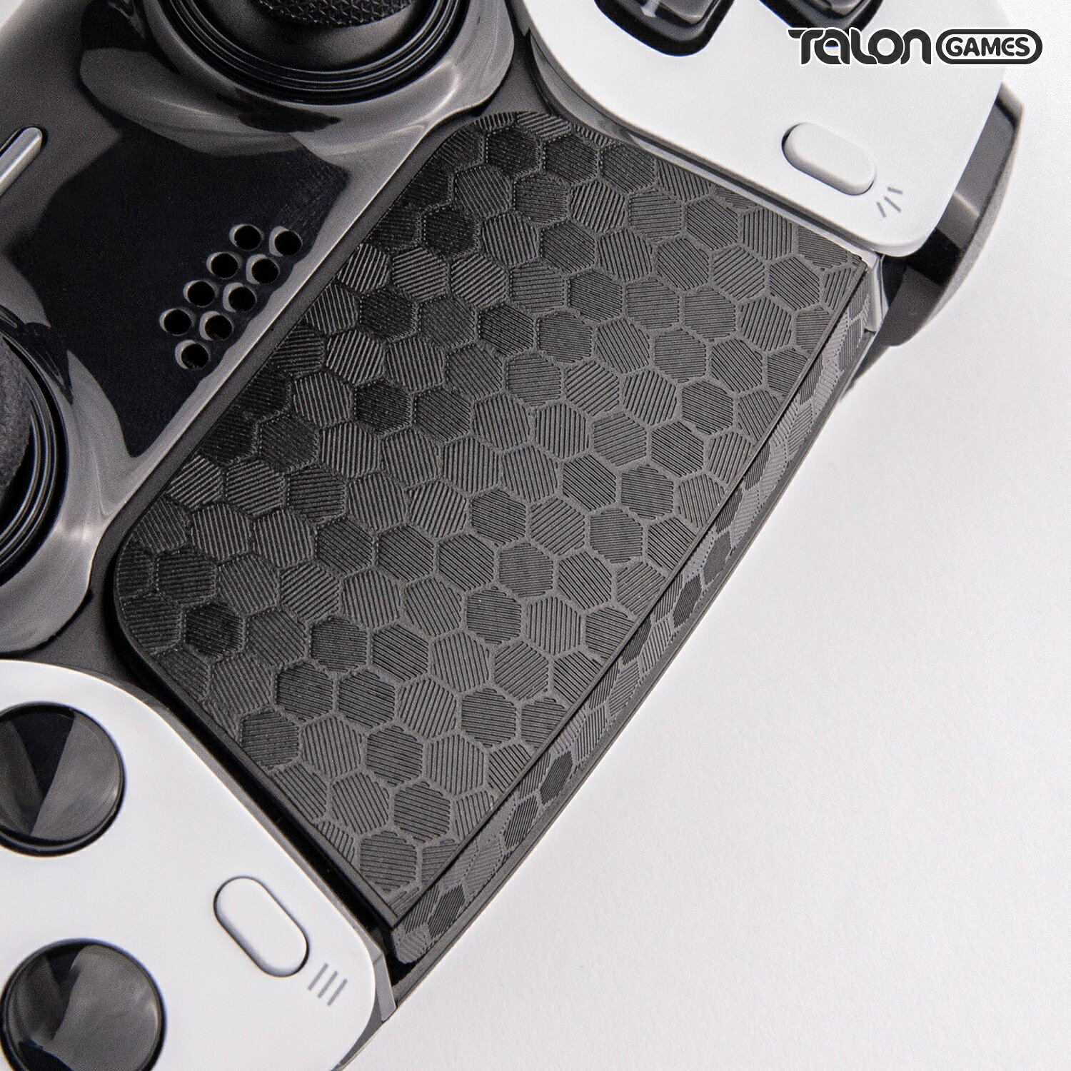 TALONGAMES PS5 DualSense Edge コントローラー用 タッチパッド プロテクター PlayStation5 コントローラー 用 保護シール 2個入り 貼り付け簡単 簡単保護 保護テープ 保護シール タッチパッドカバー( ハニカムブラック ) (TD41) 3