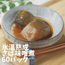 氷温熟成さば味噌煮60パック【冷凍食品 簡単調理 さば 鯖 和食 弁当 国産 サバ 煮魚 切身 時短 お手軽 おかず ご飯のお供 お惣菜 湯煎 一人暮らし 惣菜 冷凍食品 フードロス 温めるだけ 冷凍惣菜 冷凍ギフト 母の日 海鮮 煮物 無添加 無添加食品 無添加惣菜】