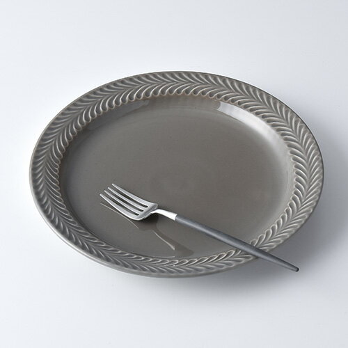 ローズマリーグレー24cmプレート...