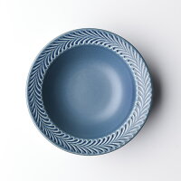 ローズマリーデニム17.5cmボウル【波佐見焼き】石丸陶芸ミニョン丸皿ギフト無料ラッピングプレゼント北欧風小鉢サラダボールスープ