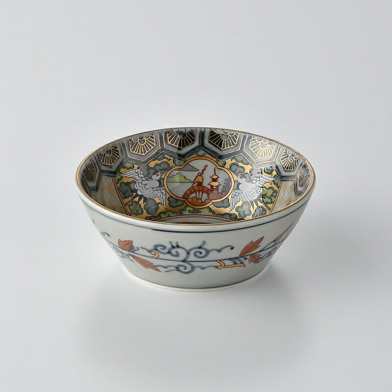 金彩ロココ様式紋小鉢【波佐見焼き】石丸陶芸林九郎窯オリジナル小鉢ギフト無料ラッピング　プレゼント小鉢取り鉢サラダボールスープ