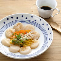 ドットライン丸皿・大【波佐見焼】