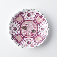 皐月(satsuki)15cmプレートbeni・赤【波佐見焼】石丸陶芸ミニョン古伊万里