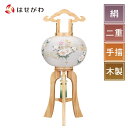 盆提灯 木製 新盆 初盆 提灯 ギフト 新盆御見舞 贈答用 モダン お供え 神道 床置き 盆提灯 【行灯 白木目 9号 芙蓉小花】 お仏壇のはせがわ