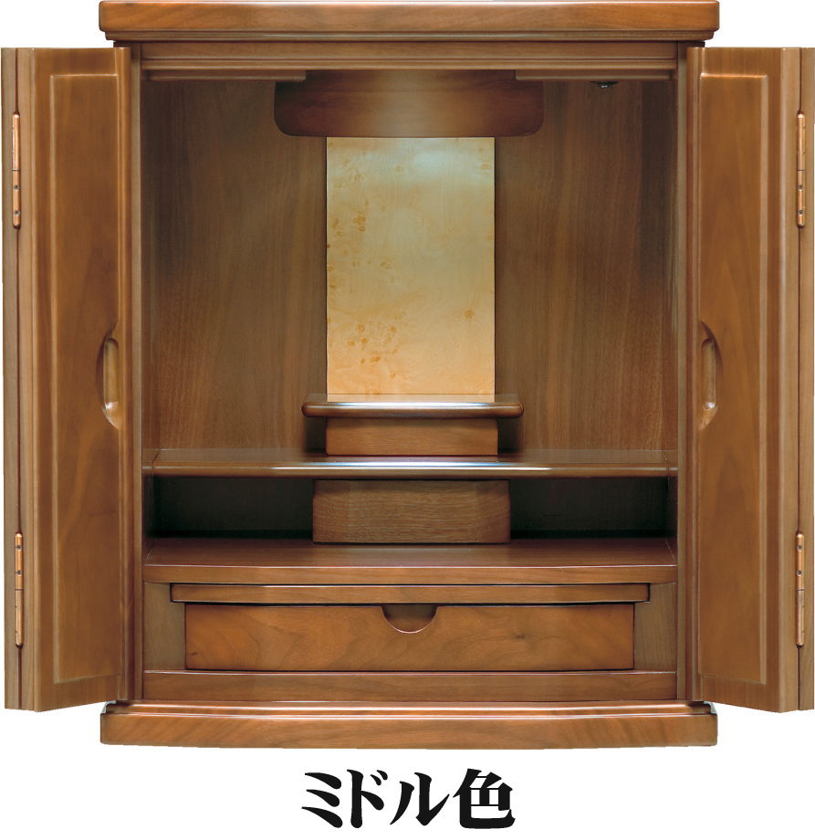 モダン仏壇 上置き型 モダン仏壇 アービンII 16号 ダーク色/ライト色