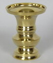 花立 花瓶 金属 金色 上丸 花立 2.5号 真鍮製 磨き仕上 2.5寸 約7.5cm 日本製 仏具 小型 ミニ 仏壇 祭壇 手元供養に