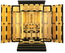 金仏壇(床置き型)26号 京型本三方開【堂造り】 総粉仕上(西)