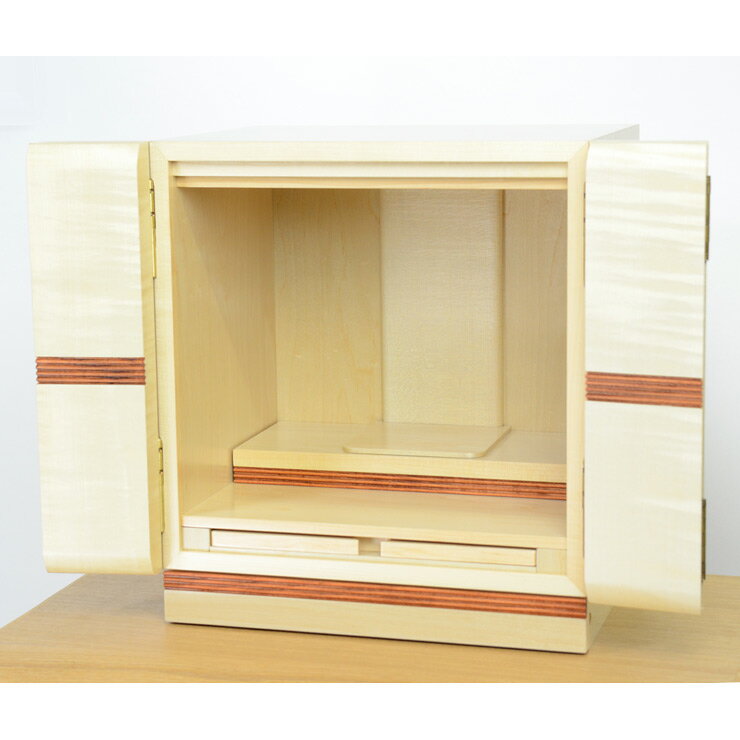 モダン仏壇 上置き型 サンドール 13号 シカモア材 国産 日本製 送料無料