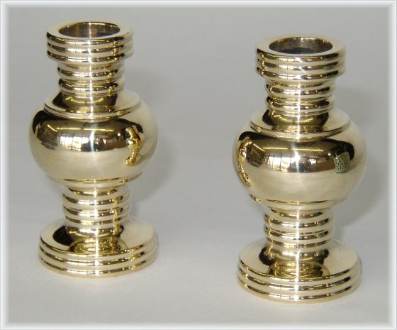 仏具用品 華瓶（けびょう）2.8号 フッ素加工 1対入真宗大谷派（東）用