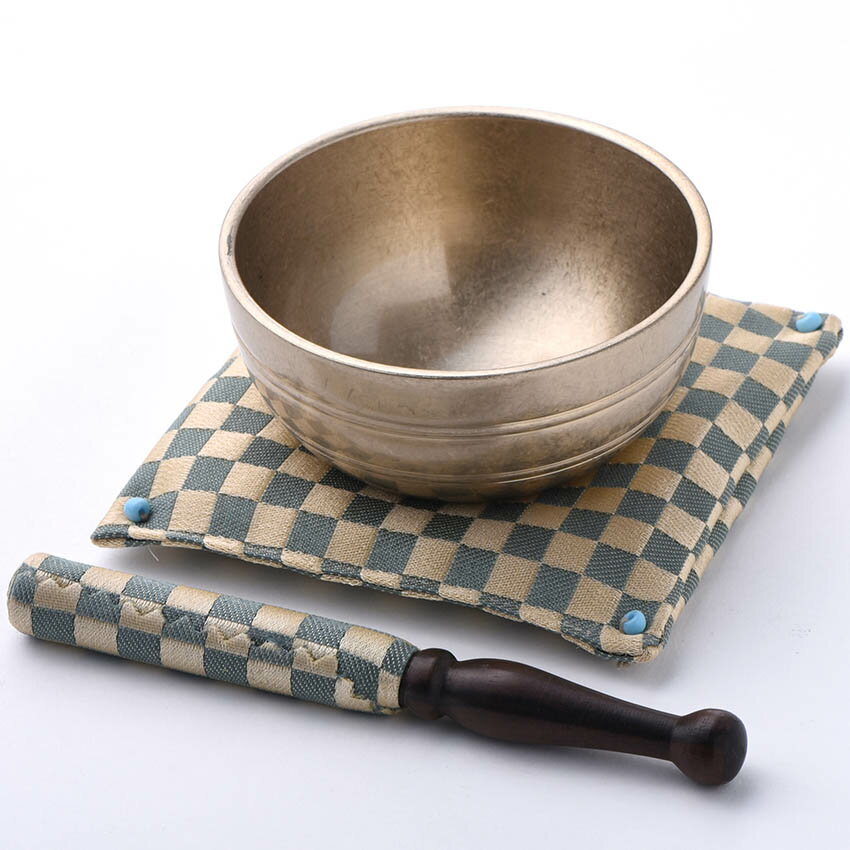 【送料無料】仏具・おりんセット 響りん 光彩色2.5号リン棒・リン布団セット 【店長おすすめ】