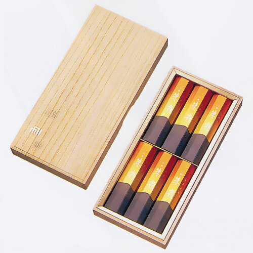 【マラソンP5倍＆クーポン割引】 お線香 贈答用 進物用 朱雀 6把入 老山 白檀の香り（高級桐箱入り） 送料無料 【熨斗（のし） 包装 お悔やみ文 無料】