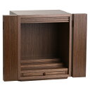 モダン仏壇 上置型 13号 ファースト 仏具セット付A1 4枚戸 ダーク色 現代的 豆仏 小型仏壇 手元供養 (箱仏)