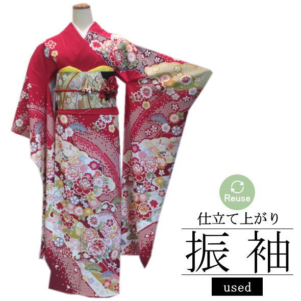 楽天市場】振袖 中古 絹 赤の通販 楽天市場】振袖 中古 絹 赤の通販
