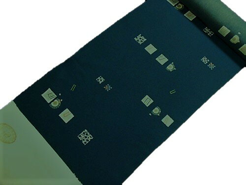 小紋反物【正絹】【紺】【かのこ】【絹100%】【未仕立て】 小紋反物【正絹】【紺】【かのこ】【絹100%】【未仕立て】