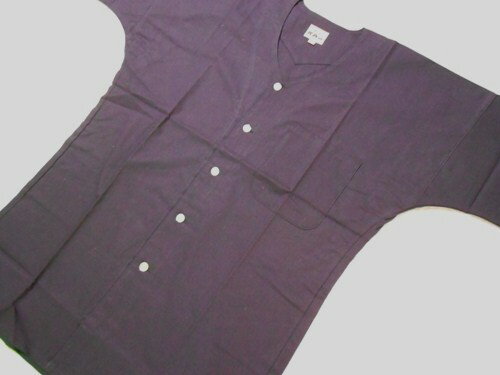 鯉口シャツ【江戸一】【無地】【紺】【特大】【配送日時の指定・代引き共に不可】