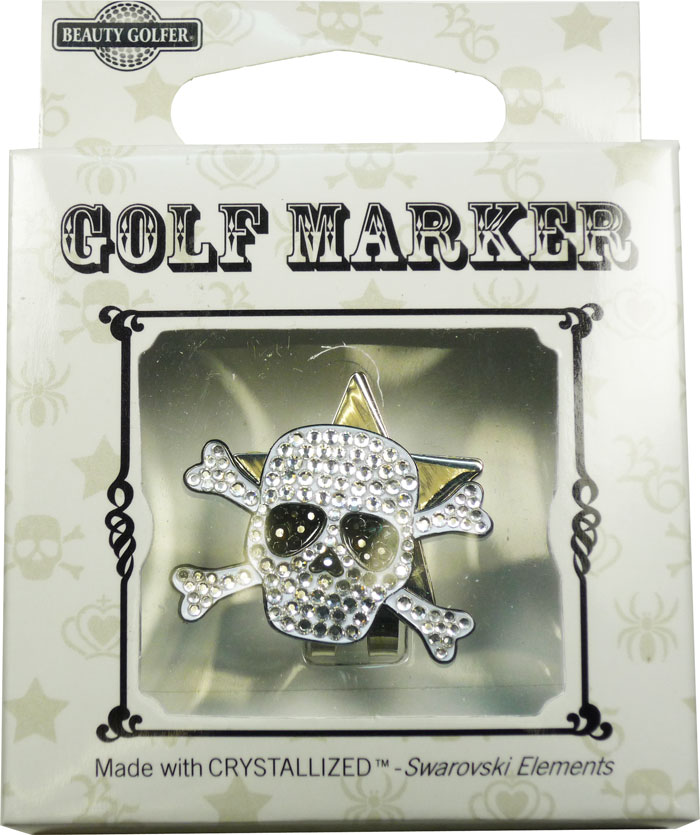 【普通郵便で送料無料】スワロフスキー付ゴルフマーカー（BG-12）Golf Marker with Swarovski