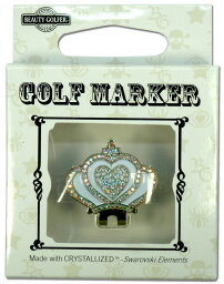 【普通郵便で送料無料】スワロフスキー付ゴルフマーカー（BG-13)Golf Marker with Swarovski