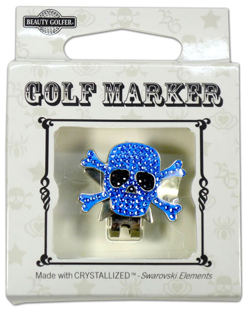 【普通郵便で送料無料】スワロフスキー付ゴルフマーカー（BG-16）Golf Marker with Swarovski