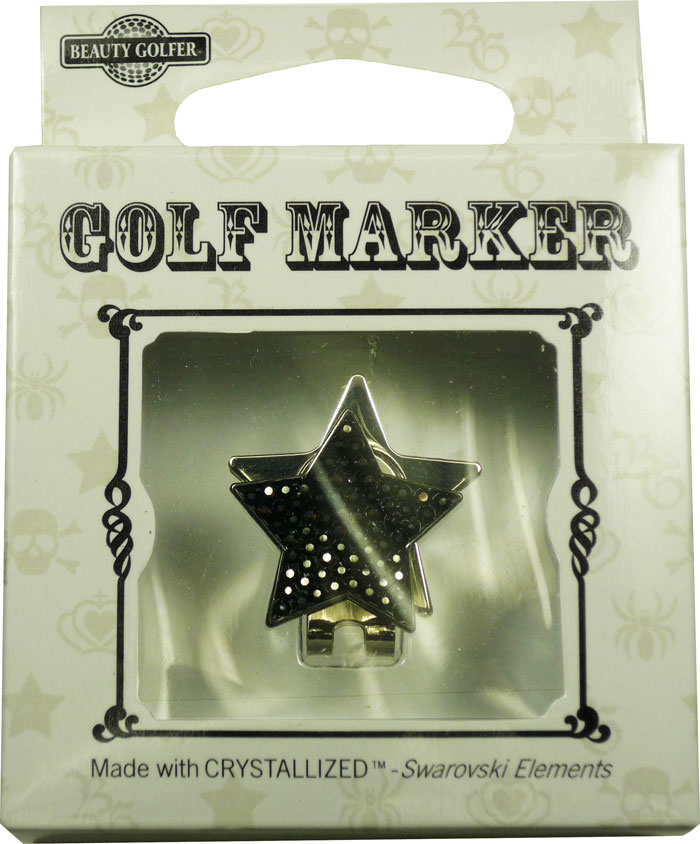 【普通郵便で送料無料】スワロフスキー付ゴルフマーカー（BG-5）Golf Marker with Swarovski