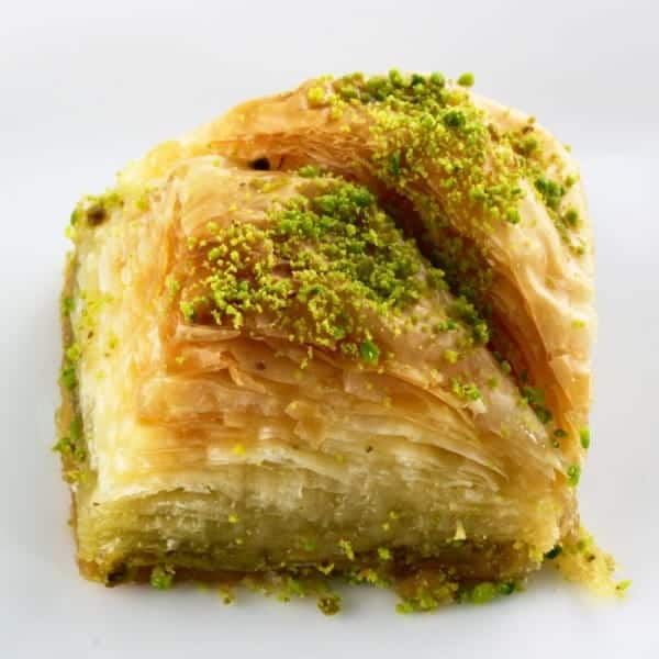 トルコのスイーツ　ドライ　バクラヴァ・ ピスタチオ・甘さ控えめ 4個 -120 GR - ELIT - Dry ( Less syrup ) Baklava…