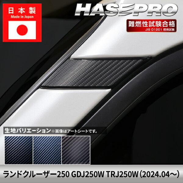 乐天商城 - 【20％OFFは6/26まで】ランドクルーザー250 ランクル 【A/Dピラーガーニッシュ】 カーボンシート トヨタ TOYOTA 外装 傷防止 汚れ ドレスアップ 保護 カスタム アクセサリー GDJ250W TRJ250W ハセプロ