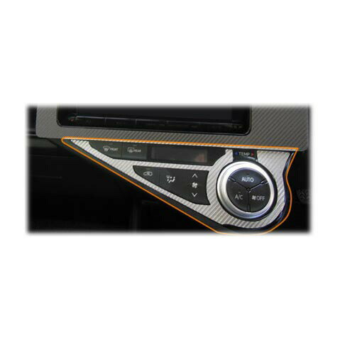 【10％OFFクーポン27-1/5】カーボンシート ハセプロ マジカルカーボン エアコンスイッチパネル トヨタ アクア NHP10系 2014.12〜 CASPT-7