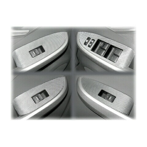 【10％OFFクーポン27-1/5】カーボンシート ハセプロ マジカルアートレザー ドアスイッチパネル プリウス ZVW30系 2009.5〜 LC-DPT9