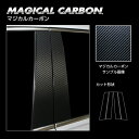 【21%OFFクーポンは27日まで】カーボンシート ハセプロ《マジカルカーボン》ピラー フォルクスワーゲン ティグアン AD1 2017.1〜ブラック CPV-...