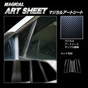 【21%OFFクーポンは27日まで】カーボンシート ハセプロ《マジカルアートシート》ピラー フォルクスワーゲン ティグアン AD1 2017.1〜 MS-PV9
