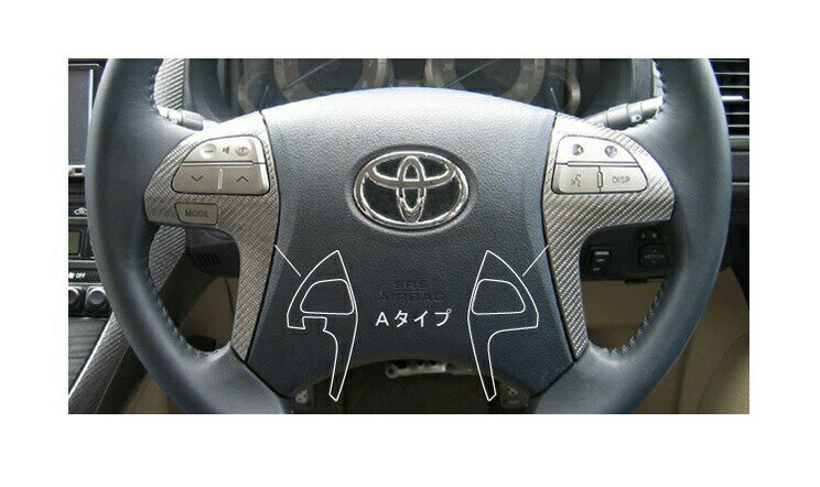 【10％OFFクーポン27-1/5】カーボンシート ハセプロ マジカルカーボン ステアリングホイールスイッチパネル Aタイプ トヨタ ブレイド AZE/GRE150系 2006.12〜2009.11 CSWT-A1