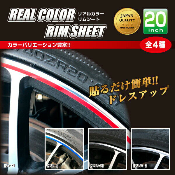 【21％OFFクーポン20-27】ハセプロ リアルカラーリムシート 20インチ RERIM-20