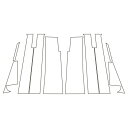 【20%OFFクーポン7/4-11】カーボンシート デリカ D:5 CV1W 後期ディーゼル ピラースタンダードセット バイザーカットタイプ マジカルカーボン ...