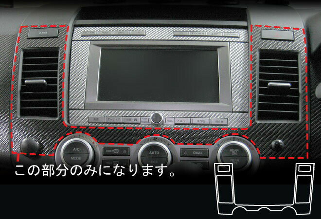 【6/18は19％OFFクーポン】カーボンシート ハセプロ マジカルアートレザー センターパネル マツダ MPV LY3P 2006.2〜 LC-CPMA1