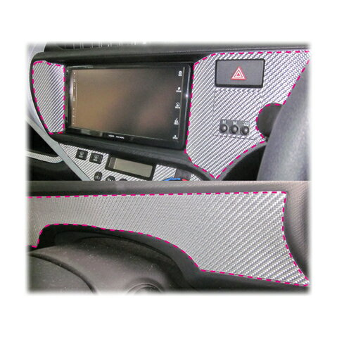 【10％OFFクーポン27-1/5】カーボンシート ハセプロ マジカルカーボン センターパネル クロックボタン穴あり トヨタ アクア NHP10系 2011.12〜2014.11 CCPST-2