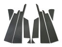 【20%OFFクーポン7/4-11】カーボンシート アルファード ヴェルファイア GGH/ANH20系 ピラーセット バイザーカットタイプ マジカルカーボン ハ...