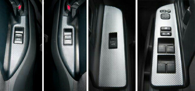 【10％OFFクーポン27-1/5】カーボンシート ノア/ヴォクシー ZRR70系 ドアスイッチパネル マジカルアートレザー ハセプロ トヨタ LC-DPT4