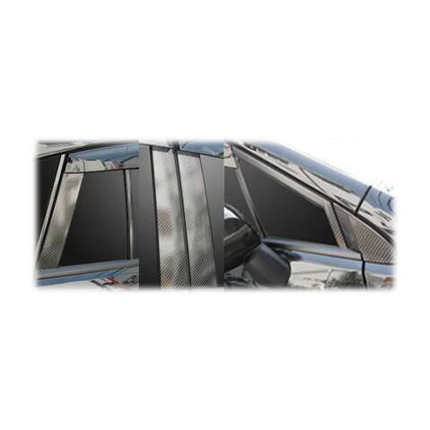 【10％OFFクーポン27-1/5】カーボンシート ハセプロ マジカルカーボン ピラーセット バイザーカットタイプ スバル インプレッサスポーツ DBA-GP系 2011.12〜 CPS-V19