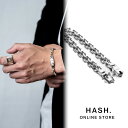 チェーンブレスレット 2 CHAIN BRACELET II メンズ シルバーブレスレット メンズブレスレット シルバー チェーンブレスレットSilver925 アクセサリー 誕生石 プレゼント ギフト 彼氏 旦那 ユニセックス レディース シンプル HASH. クリスマス