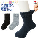 日本製 介護 靴下 毛混 あったか 裏起毛 毛布 ソックス メンズ 紳士 用 秋冬 あたたかい 介護用靴下 履き口広い 約40cm ゆったり ゆるい のびる む...