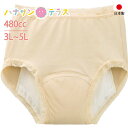 日本製 尿漏れパンツ 女性用 480cc 3L 4L 5L 大きいサイズ 大失禁 失禁ショーツ ヒップをガード 6層構造 妊娠後 産後 パッド パット 尿漏れ防...