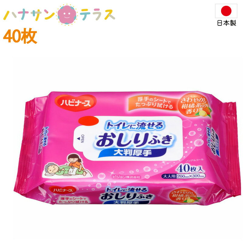日本製 おしりふき 介護 水に流せる 厚手 大きいサイズ 大判 トイレに流せるおしりふき 大判厚手タイプ..