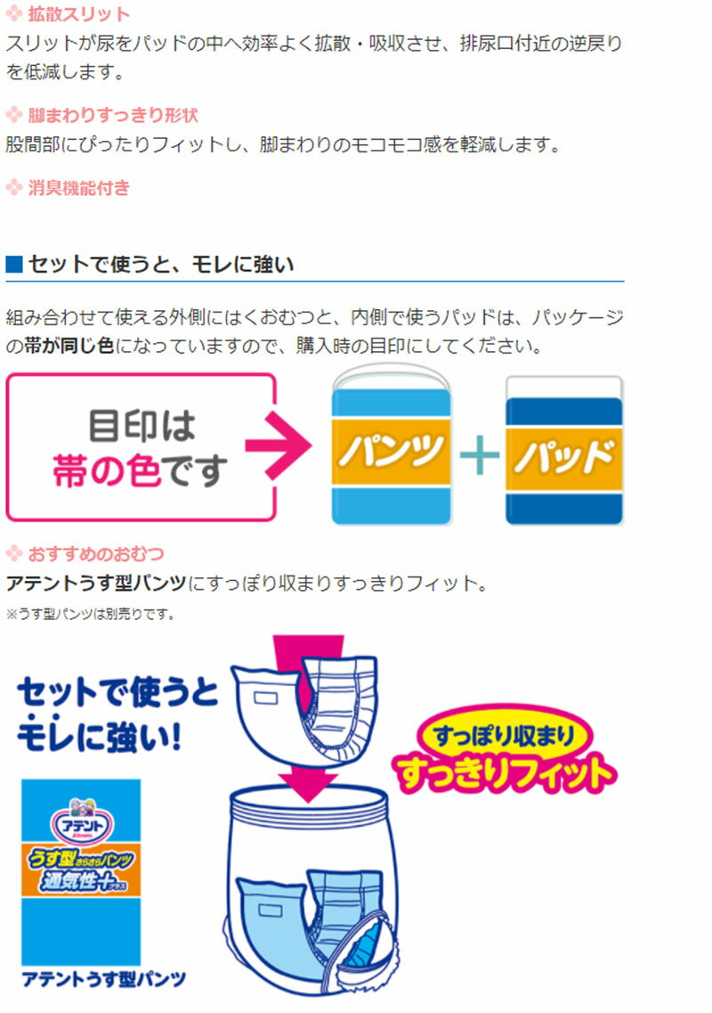アテント 紙パンツ用さらさらパッド通気性プラス...の紹介画像3