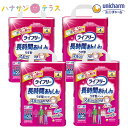 「ライフリ−長時間あんしんうす型パンツ」は、介助があれば歩ける方のための、うす型で長時間モレずに安心な紙パンツです スルッとはける ・特許技術 おしりに引っかからない「スルッとゾーン」 ・軽い力で2倍に広がる「やわらかストレッチゾーン」 ・ズレを防ぐ「しっかりフィットゾーン」 新改良 両脇を破って、サッと脱げる！ ・特許技術 ご本人でも破りやすい「らくらくステッチ」※1 採用 　1.パンツの右を破いて 　2.左を破いて 　3.サッと脱ぐ ・背モレブロック構造 ・交換スムーズ「パッドすっぽりギャザー」 ・すきまモレ0（ゼロ）へ！「背中・足ぐりにピタッとフィット！」 ・足入れスムーズ ・下着のようなはき心地 ・Ag+配合 パワー消臭 トリプル効果※2 ・うす型パワフル＆ロング吸収体が、たっぷり4回吸収 ・吸収回数の目安 排尿4回分（1回の排尿量150mlとして） ※1 係止部の剥離強度が製品横方向に比べて縦方向が弱い、サイドシール構造 ※2アンモニア・硫化水素・ジメチルアミンについての消臭効果があります。 ※パッケージデザインが予告なしに変更される場合があります。何卒ご了承ください。 ●吸収回数：おしっこ4回分（約600ml） ●ADL対象：介助があれば歩ける方 ●ウエストサイズ：Mサイズ　60-85cm ●対象：男女共用 ●医療費控除対象品