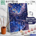 数字油絵 塗り絵セット 自分で創るインテリア アート 母の日 アクリル絵具 ナンバーペイント ファブリックパネル 選べる フレーム付 数字で塗り絵 夜のお城 50x40cm 大人の塗り絵 風景画 油絵塗り絵 パズル塗り絵 おしゃれ 大きい アートパネル モダン 壁掛け 絵 置物 退職